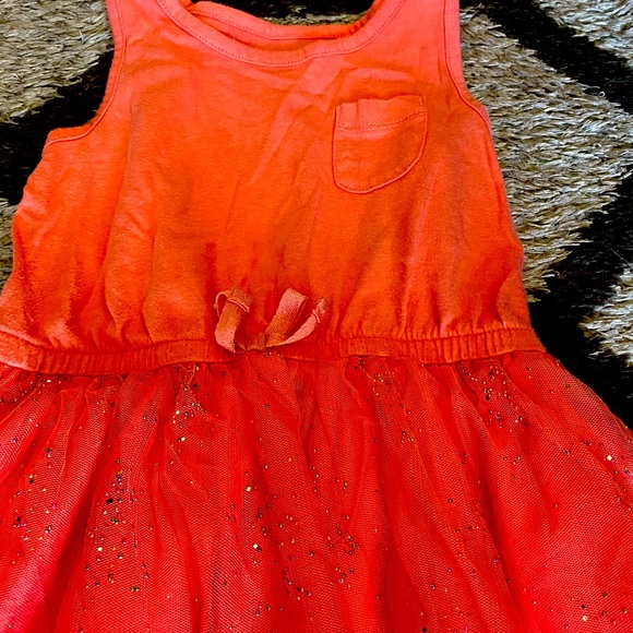 Girls T-Shirt Dress w/ Sparkles - Picture 2 of 2